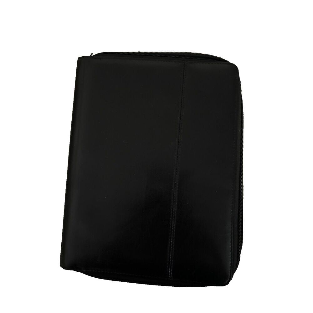 Black Faux Leather Tablet Holder‎
